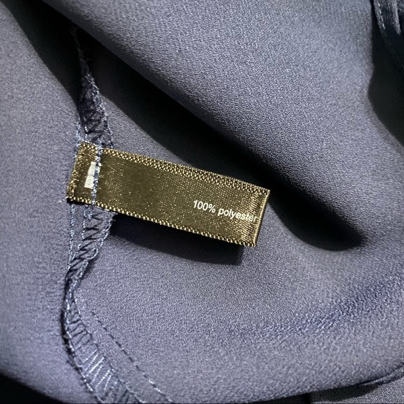 The Limited Blue Sleeveless Tiered Hidden Button Up Blouse - Picture 5 of 5